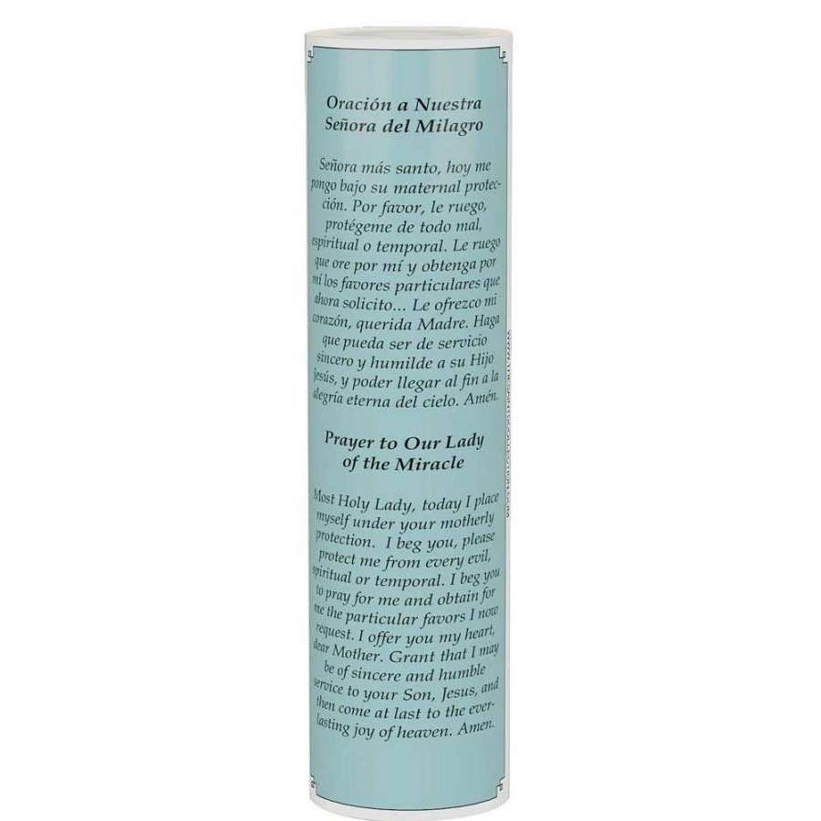 Pillar Candles * | The Saints Gift Collection The Saints Collection Lady Of Miracles Flameless Led Prayer Candle