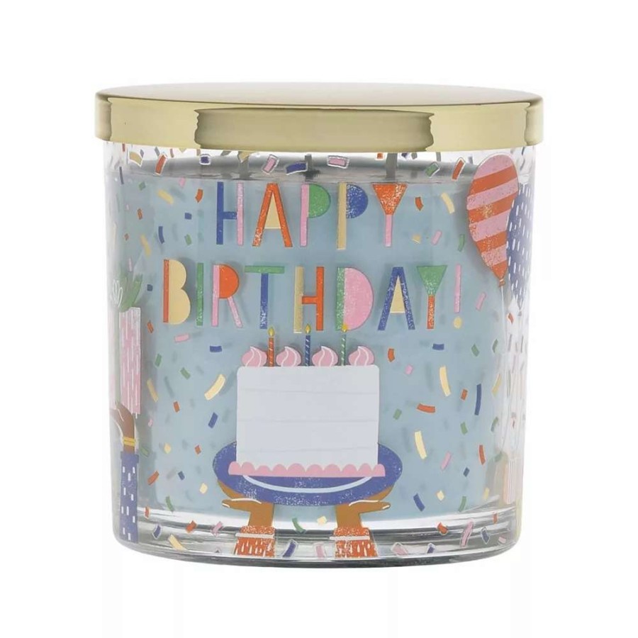 Jar Candles * | Sonoma Goods For Life Happy Birthday Birthday Cake 13-Oz. Candle Jar