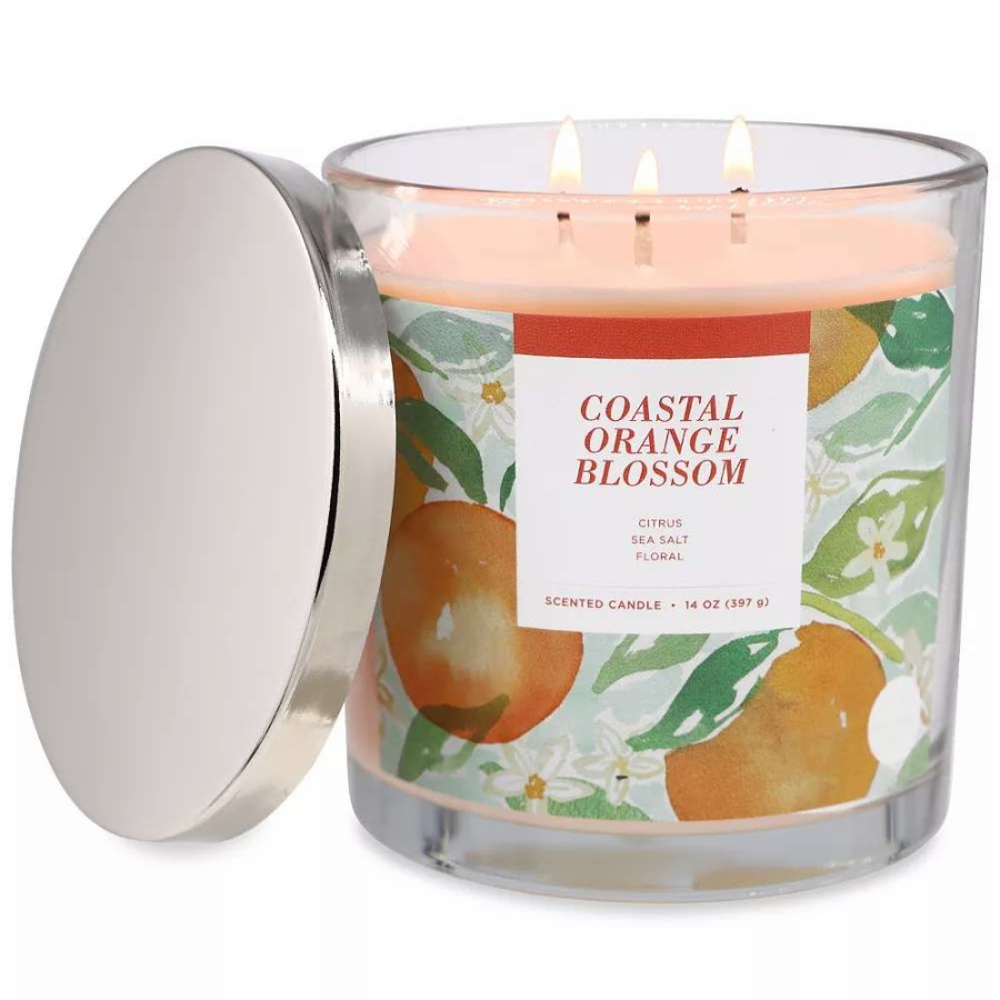 Jar Candles * | Sonoma Goods For Life Coastal Orange Blossom 14-Oz. Candle Jar