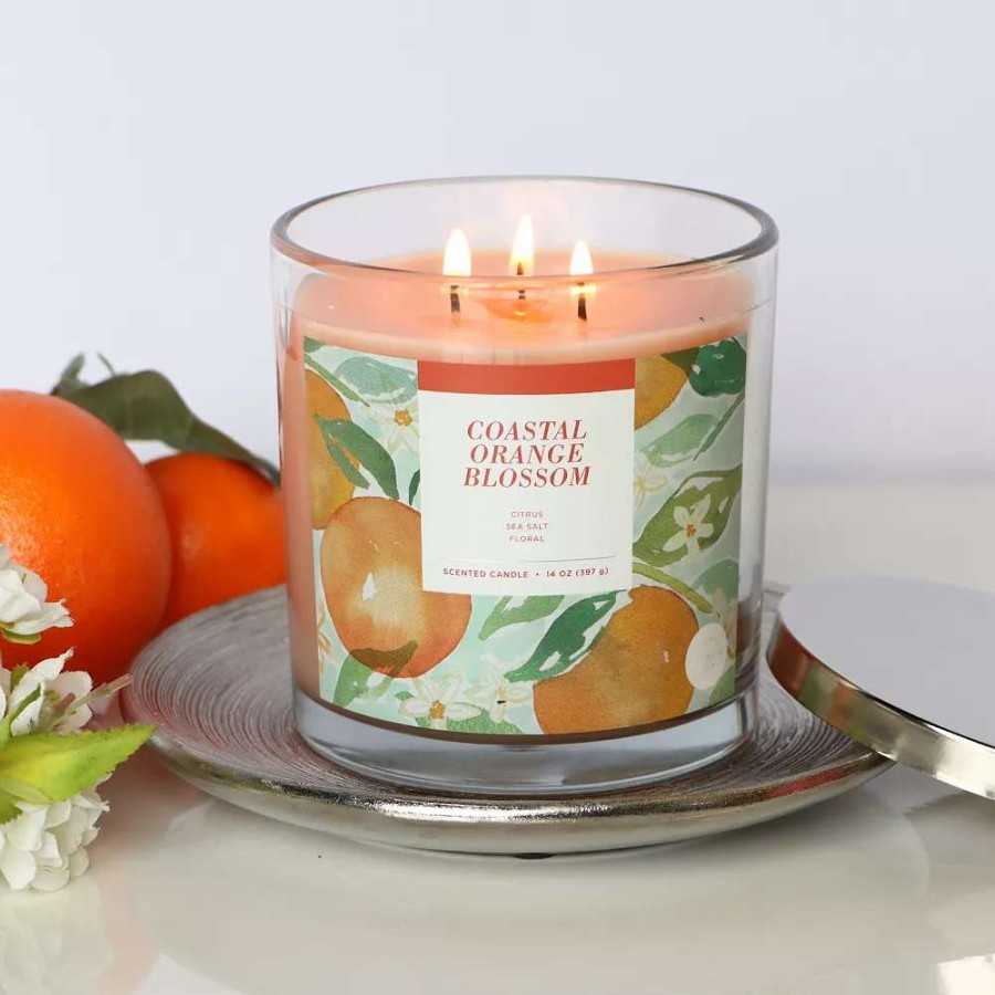 Jar Candles * | Sonoma Goods For Life Coastal Orange Blossom 14-Oz. Candle Jar