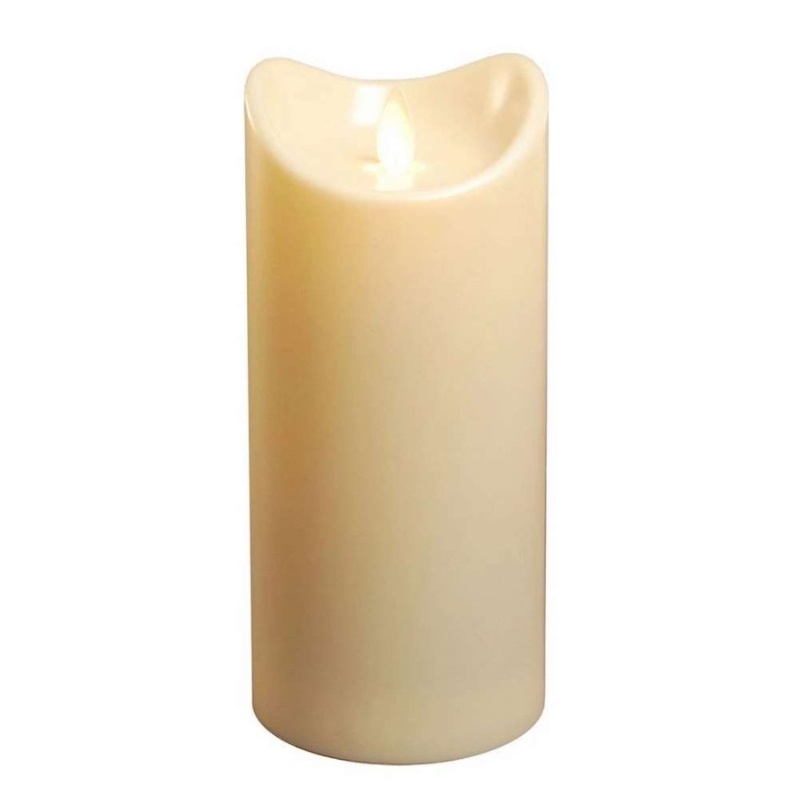 Pillar Candles * | Lumabase Battery Operated 7 Pillar Candle With Moving Flame