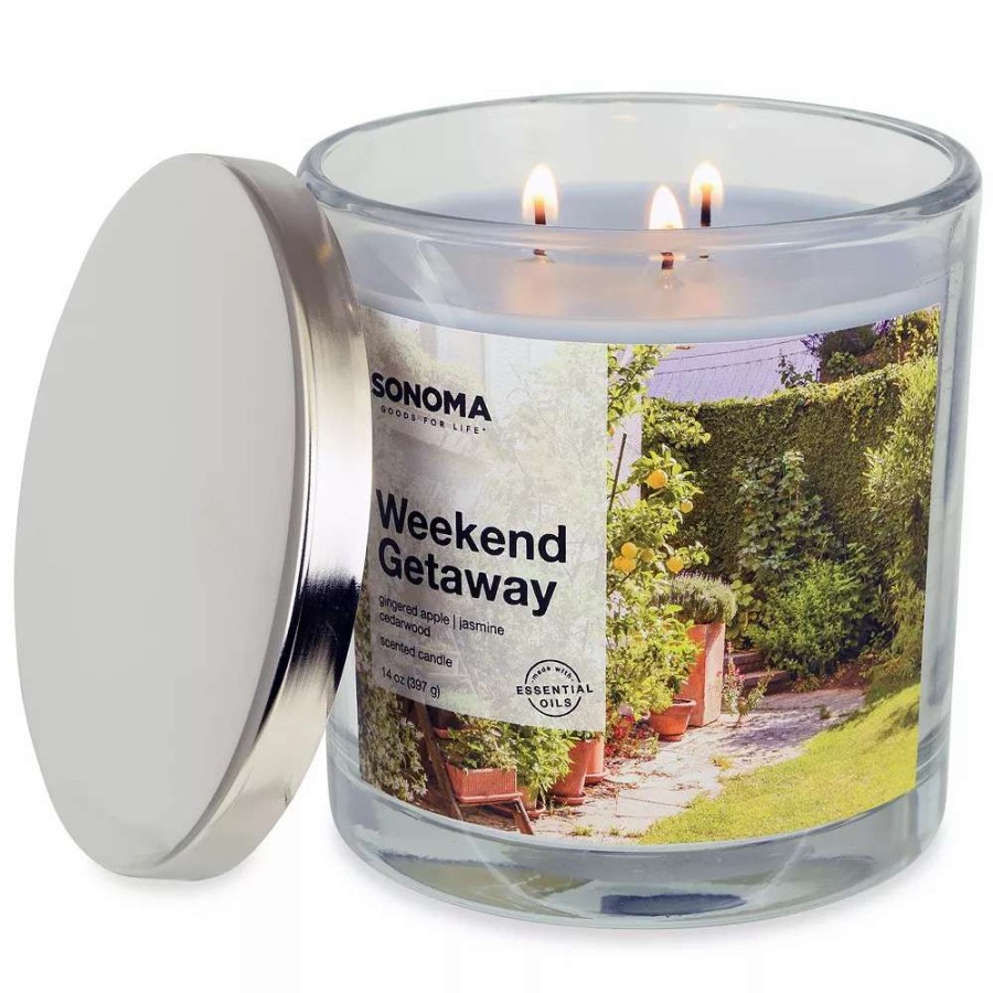 Jar Candles * | Sonoma Goods For Life Weekend Getaway 14-Oz. 3-Wick Candle Jar