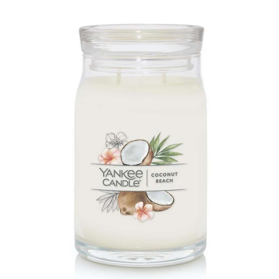 Jar Candles * | Yankee Candle Coconut Beach 20-Oz. Signature Large Candle Jar